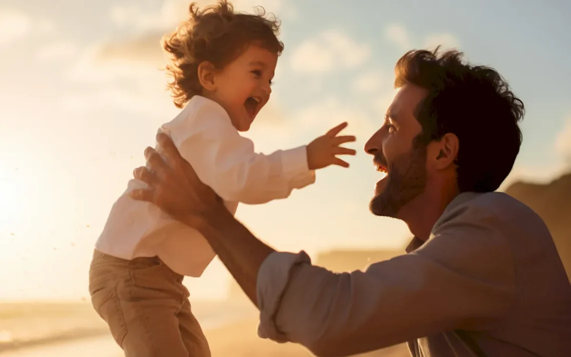 pais e filhos, pais e crianças, pais e netos, famílias;