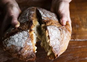 pão, bolo, pão, de trigo