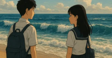 Ocean Waves Tomomi Mochizuki Ghibli drama estudantes nostalgia