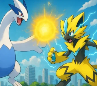 Pokémon Poder Nós Lugia Zeraora cidade energia