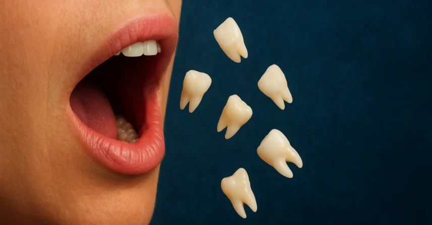 Sonhar com 8 dentes caindo: significados e avisos