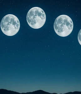 Sonhar com 8 luas no céu: simbolismos importantes