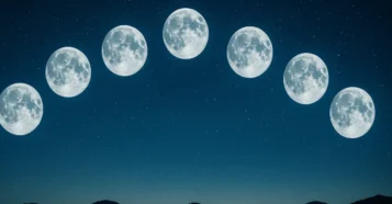 Sonhar com 8 luas no céu: simbolismos importantes