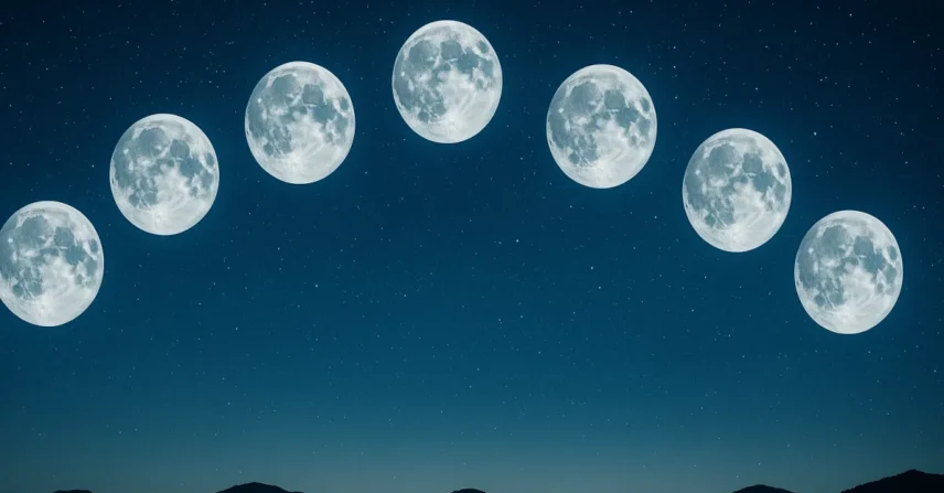 Sonhar com 8 luas no céu: simbolismos importantes