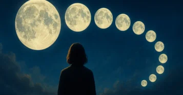 Sonhar com 9 luas: interpretação e simbolismos