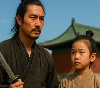 Sword Stranger Masahiro Andō samurai criança Ming China