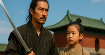 Sword Stranger Masahiro Andō samurai criança Ming China