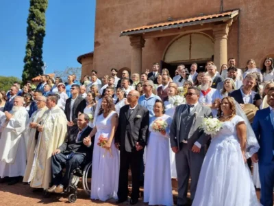 Brazil Community Wedding Unites 43 Couples at Capital Sanctuary