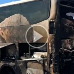 Brazil Bus Catches Fire During Trip on BR-163 in Jaraguari